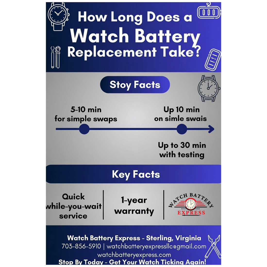 How Long Does a Watch Battery Replacement Take? watchbatteryexpress.com