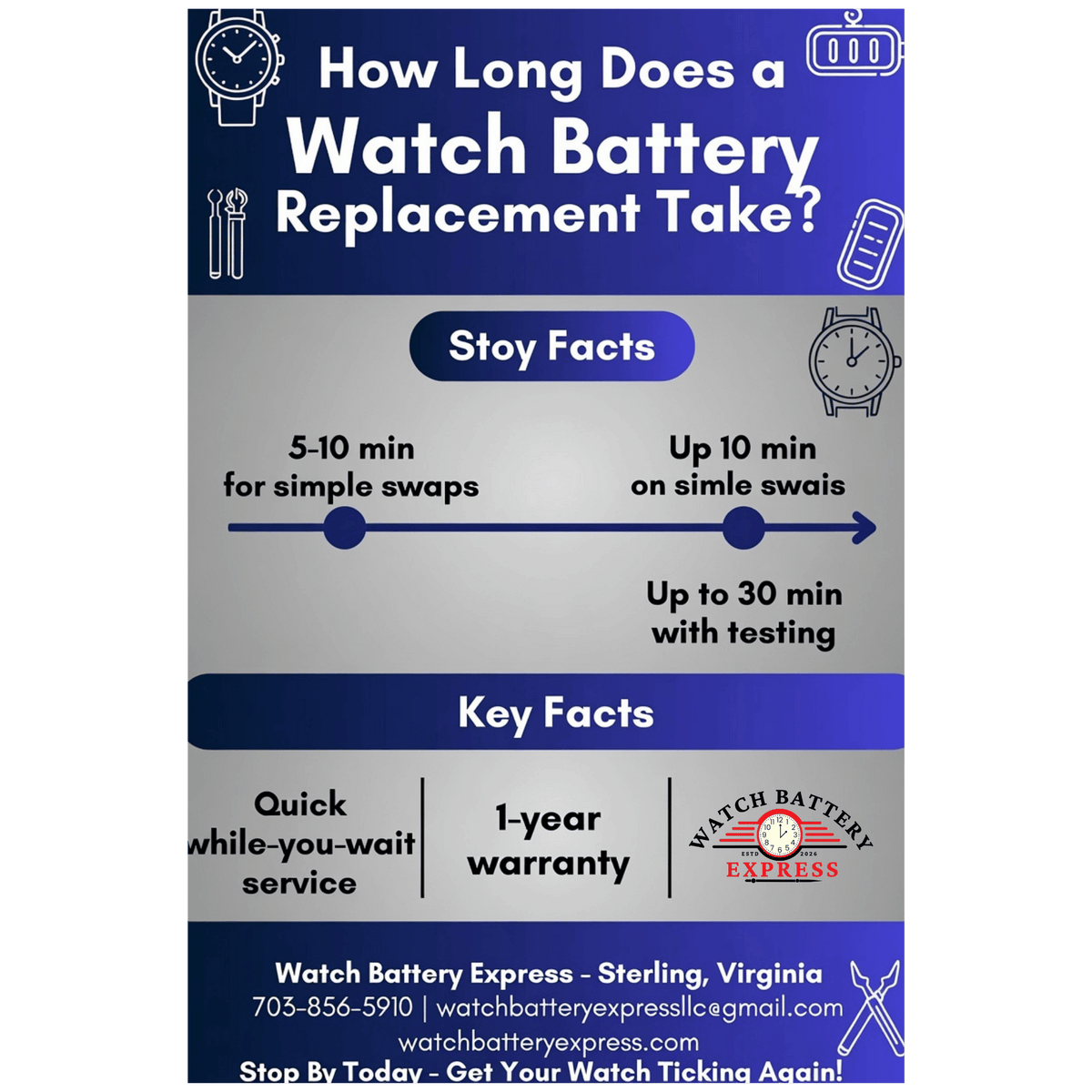 How Long Does a Watch Battery Replacement Take? watchbatteryexpress.com