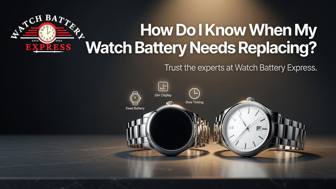 How Do I Know When My Watch Battery Needs Replacing? at watchbatteryexpress.com