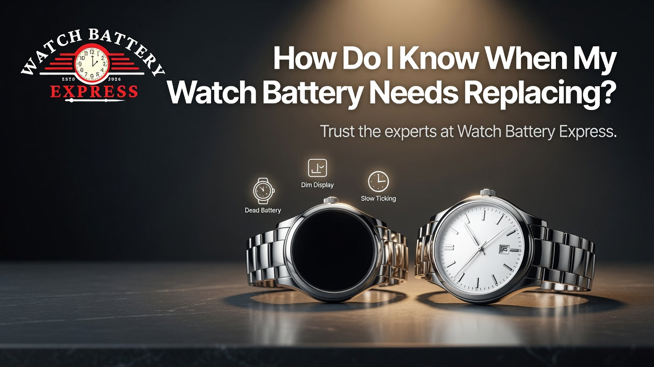 How Do I Know When My Watch Battery Needs Replacing? at watchbatteryexpress.com