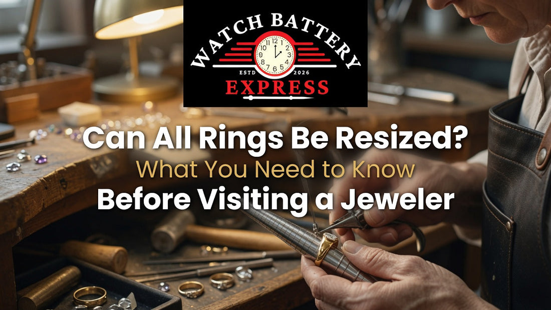 Can All Rings Be Resized? What You Need to Know Before Visiting a Jeweler @ watchbatteryexpress.com