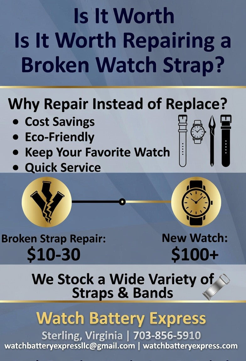 Is It Worth Repairing a Broken Watch Strap? watchbatteryexpress.com